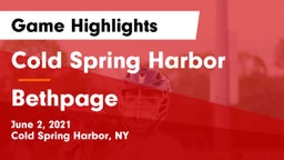 Cold Spring Harbor  vs Bethpage  Game Highlights - June 2, 2021