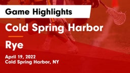 Cold Spring Harbor  vs Rye  Game Highlights - April 19, 2022
