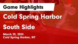 Cold Spring Harbor  vs South Side  Game Highlights - March 25, 2024