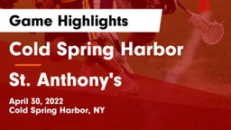 Cold Spring Harbor  vs St. Anthony's  Game Highlights - April 30, 2022