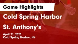 Cold Spring Harbor  vs St. Anthony's  Game Highlights - April 21, 2023