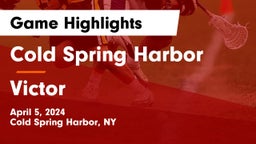 Cold Spring Harbor  vs Victor  Game Highlights - April 5, 2024