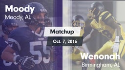 Matchup: Moody  vs. Wenonah  2016