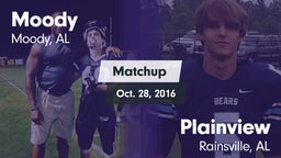 Matchup: Moody  vs. Plainview  2016