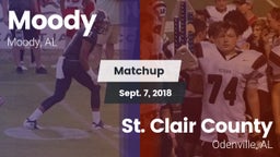 Matchup: Moody  vs. St. Clair County  2018