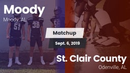 Matchup: Moody  vs. St. Clair County  2019