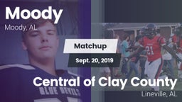 Matchup: Moody  vs. Central  of Clay County 2019