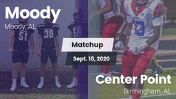 Matchup: Moody  vs. Center Point  2020