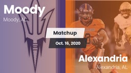 Matchup: Moody  vs. Alexandria  2020