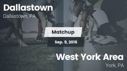 Matchup: Dallastown High vs. West York Area  2016