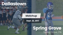 Matchup: Dallastown High vs. Spring Grove  2017