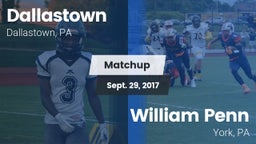 Matchup: Dallastown High vs. William Penn  2017