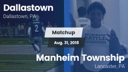 Matchup: Dallastown High vs. Manheim Township  2018