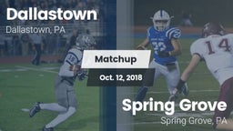 Matchup: Dallastown High vs. Spring Grove  2018