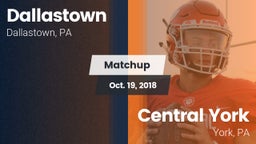 Matchup: Dallastown High vs. Central York  2018