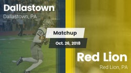 Matchup: Dallastown High vs. Red Lion  2018