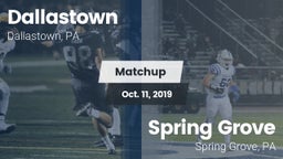 Matchup: Dallastown High vs. Spring Grove  2019