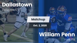 Matchup: Dallastown High vs. William Penn  2020