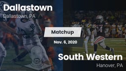 Matchup: Dallastown High vs. South Western  2020