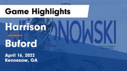 Harrison  vs Buford  Game Highlights - April 16, 2022