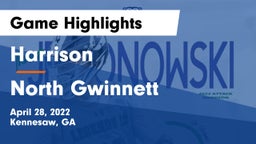 Harrison  vs North Gwinnett  Game Highlights - April 28, 2022