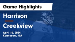 Harrison  vs Creekview  Game Highlights - April 10, 2024