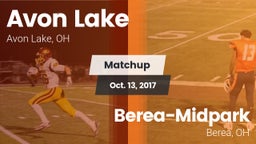 Matchup: Avon Lake High vs. Berea-Midpark  2017