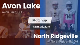 Matchup: Avon Lake High vs. North Ridgeville  2018