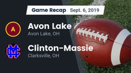 Recap: Avon Lake  vs. Clinton-Massie  2019