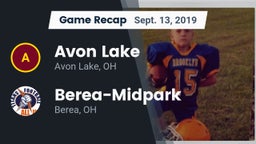 Recap: Avon Lake  vs. Berea-Midpark  2019