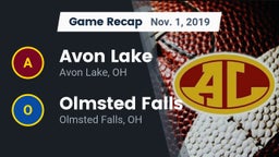 Recap: Avon Lake  vs. Olmsted Falls  2019