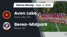 Recap: Avon Lake  vs. Berea-Midpark  2020
