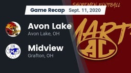 Recap: Avon Lake  vs. Midview  2020