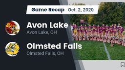Recap: Avon Lake  vs. Olmsted Falls  2020