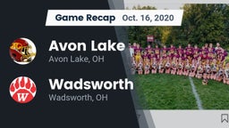 Recap: Avon Lake  vs. Wadsworth  2020