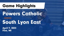 Powers Catholic  vs South Lyon East  Game Highlights - April 9, 2022