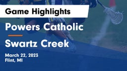 Powers Catholic  vs Swartz Creek  Game Highlights - March 22, 2023