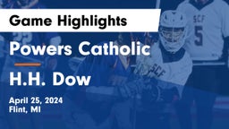 Powers Catholic  vs H.H. Dow  Game Highlights - April 25, 2024