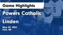 Powers Catholic  vs Linden  Game Highlights - May 20, 2024