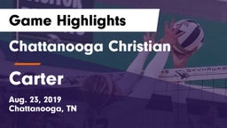 Chattanooga Christian  vs Carter Game Highlights - Aug. 23, 2019