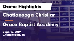 Chattanooga Christian  vs Grace Baptist Academy  Game Highlights - Sept. 12, 2019