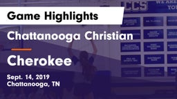 Chattanooga Christian  vs Cherokee  Game Highlights - Sept. 14, 2019