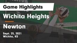 Wichita Heights  vs Newton  Game Highlights - Sept. 25, 2021