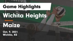 Wichita Heights  vs Maize  Game Highlights - Oct. 9, 2021