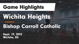 Wichita Heights  vs Bishop Carroll Catholic  Game Highlights - Sept. 19, 2023