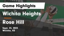Wichita Heights  vs Rose Hill  Game Highlights - Sept. 23, 2023