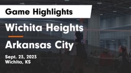 Wichita Heights  vs Arkansas City  Game Highlights - Sept. 23, 2023