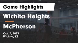 Wichita Heights  vs McPherson  Game Highlights - Oct. 7, 2023