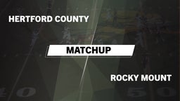 Matchup: Hertford County vs. Rocky Mount  2016