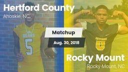 Matchup: Hertford County vs. Rocky Mount  2018